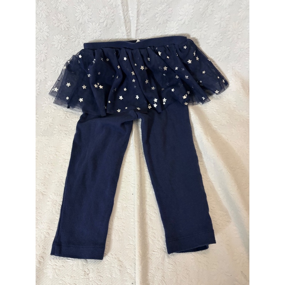 Carters Navy Blue Star Whimsical & CelestialTutu Skirted Skeggings 18M